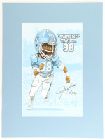 Lawrence Taylor Signed LE Giants Lithograph Display #4/25 (JSA) at PristineAuction.com