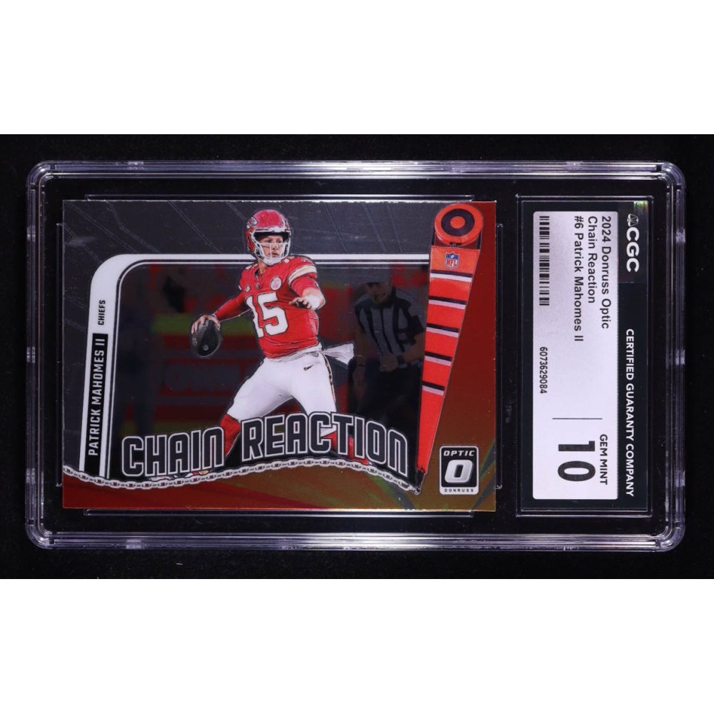 Patrick Mahomes II 2024 Donruss Optic Chain Reaction #6 (CGC 10) at PristineAuction.com