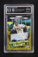 Julio Rodriguez 2023 Topps Cosmic Chrome Extraterrestrial Talent Auto Gold IS Refractor #ETA-JR #04/50 (Arena Club 9.5 | Autograph Graded 10) at PristineAuction.com