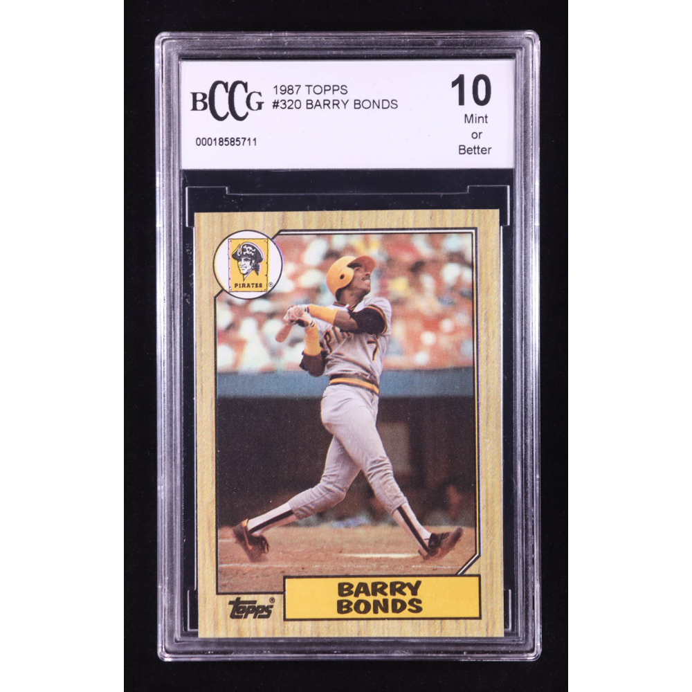 Barry Bonds 1987 Topps #320 RC (BCCG 10) at PristineAuction.com