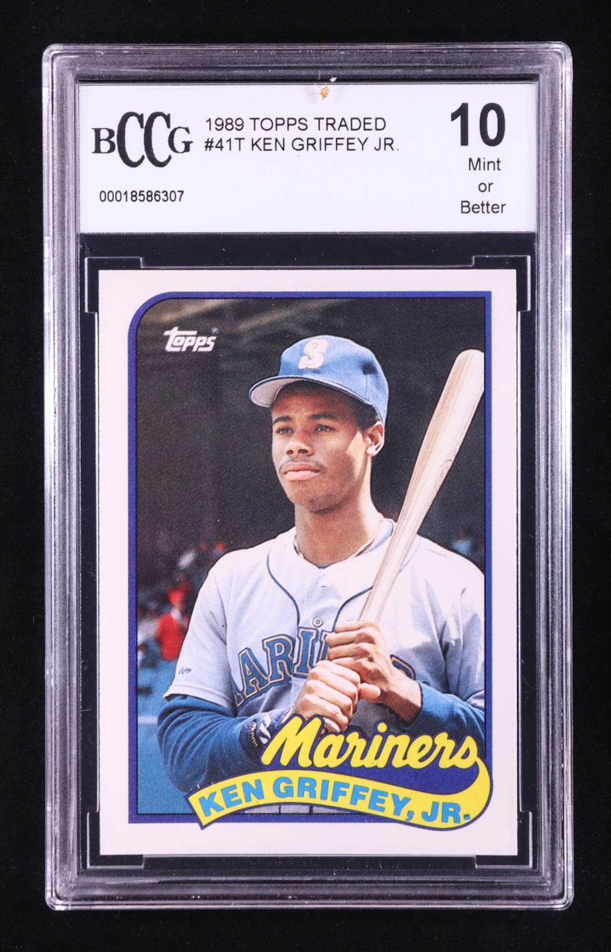 Ken Griffey Jr. 1989 Topps Traded #41T RC (BCCG 10) at PristineAuction.com Ken Griffey Jr. 1989 Topps Traded #41T RC (BCCG 10) at PristineAuction.com