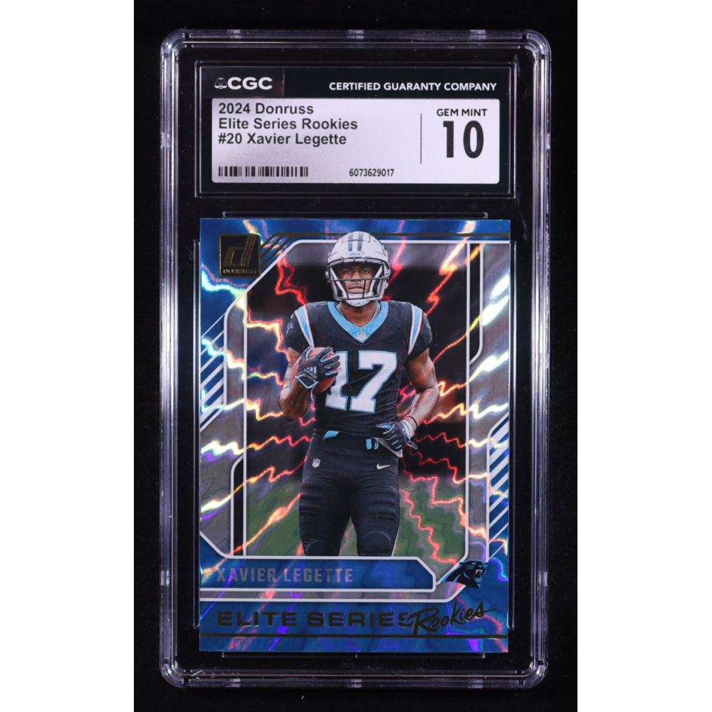 Xavier Legette 2024 Donruss The Elite Series Rookies #20 RC (CGC 10) at PristineAuction.com Xavier Legette 2024 Donruss The Elite Series Rookies #20 RC (CGC 10) at PristineAuction.com