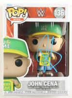 John Cena Signed WWE #136 Funko Pop! Vinyl Figure (AWM) at PristineAuction.com
