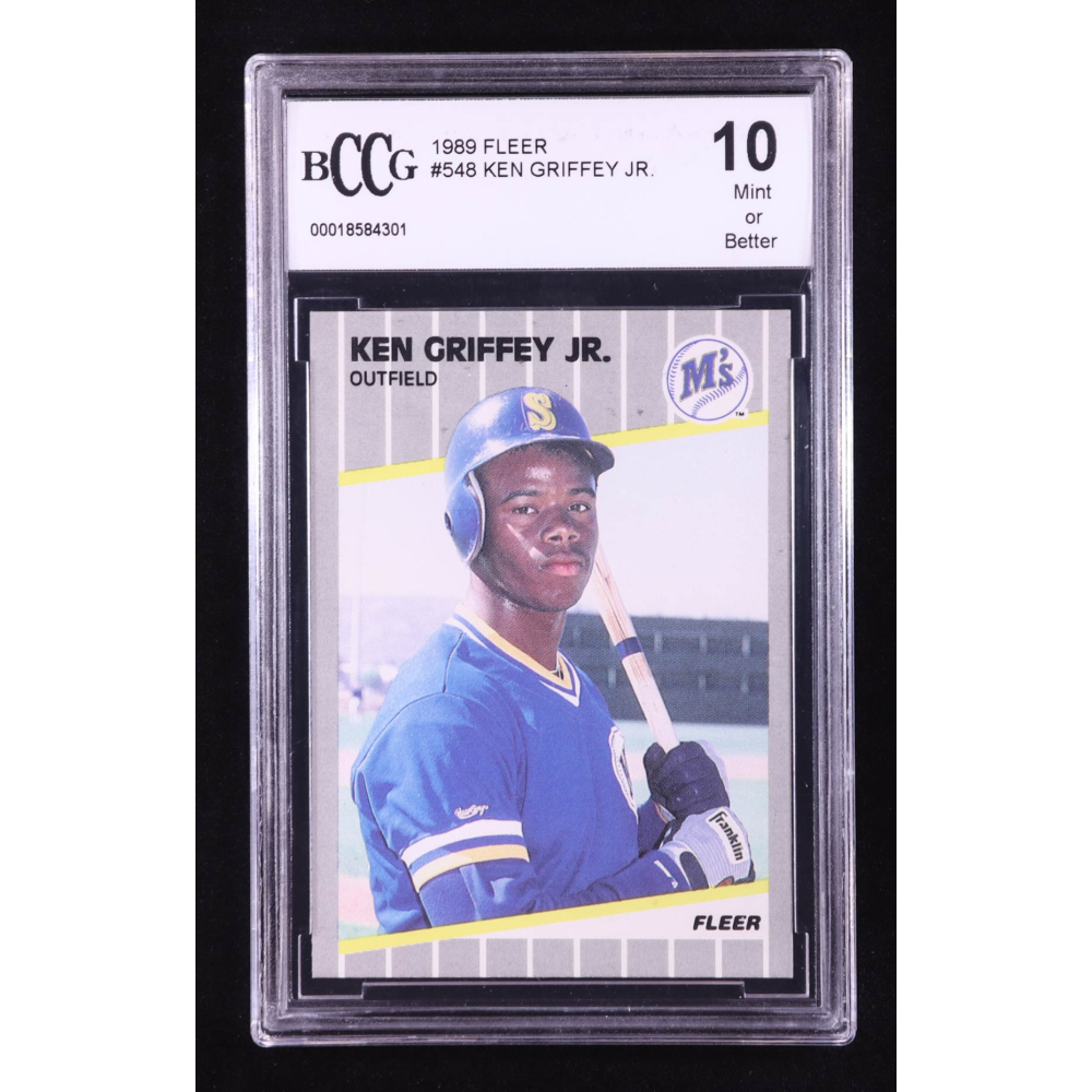 Ken Griffey Jr. 1989 Fleer #548 RC (BCCG 10) at PristineAuction.com