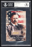 Theodore Roosevelt 4x6 Photo With Authentic Handwriting Cut (BGS) at PristineAuction.com