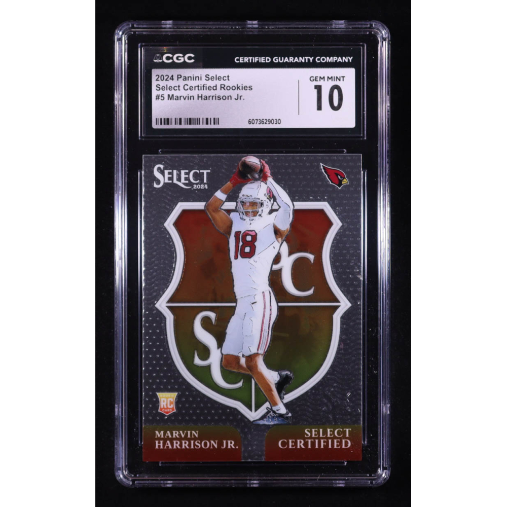 Marvin Harrison Jr. 2024 Select Select Certified Rookies #5 RC (CGC 10) at PristineAuction.com