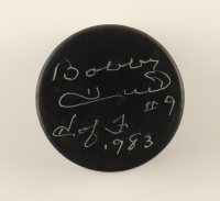 Bobby Hull Signed Hockey Puck Inscribed "HOF 1983" (PSA) at PristineAuction.com