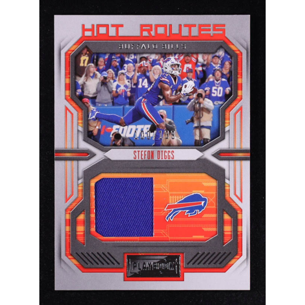Stefon Diggs 2022 Panini Playbook Hot Routes Jerseys #1 #100/199 at PristineAuction.com