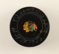 Bobby Hull Signed Blackhawks Logo Hockey Puck Inscribed "HOF 1983" (PSA) at PristineAuction.com