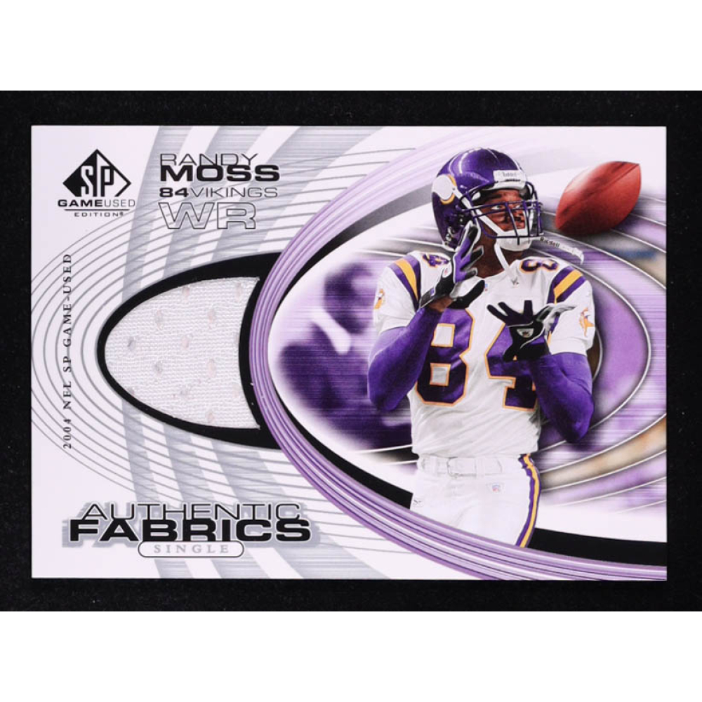Randy Moss 2004 SP Game Used Edition Authentic Fabric #AFRM at PristineAuction.com