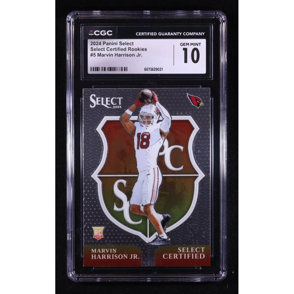 Marvin Harrison Jr. 2024 Select Select Certified Rookies #5 RC (CGC 10) at PristineAuction.com
