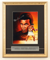 Muhammad Ali Signed Custom Framed Art Print Display (JSA) at PristineAuction.com