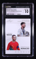Lionel Messi / Cristiano Ronaldo 2024 Leaf Special Release Exclusive Legends Edition #ELE05 (CGC 10) at PristineAuction.com