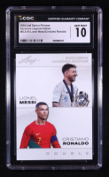 Lionel Messi / Cristiano Ronaldo 2024 Leaf Special Release Exclusive Legends Edition #ELE05 (CGC 10) at PristineAuction.com