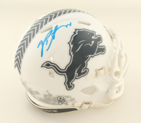Penei Sewell Signed Lions Salute To Service Alternate Speed Mini Helmet (Beckett) at PristineAuction.com