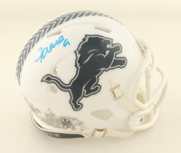 Jameson Williams Signed Lions Salute to Service Alternate Speed Mini Helmet (Beckett) at PristineAuction.com