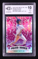 Bobby Witt Jr. 2019 Leaf Metal Special Release Prized Rookie Rainbow Pink #PR1905 #/10 RC (BCCG 10) at PristineAuction.com