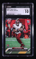 Jayden Daniels 2025 Topps Now #24 RC (CGC 10) at PristineAuction.com