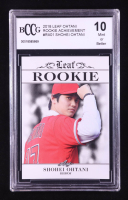Shohei Ohtani 2018 Leaf Ohtani Rookie Achievement #RA01 RC (BCCG 10) at PristineAuction.com