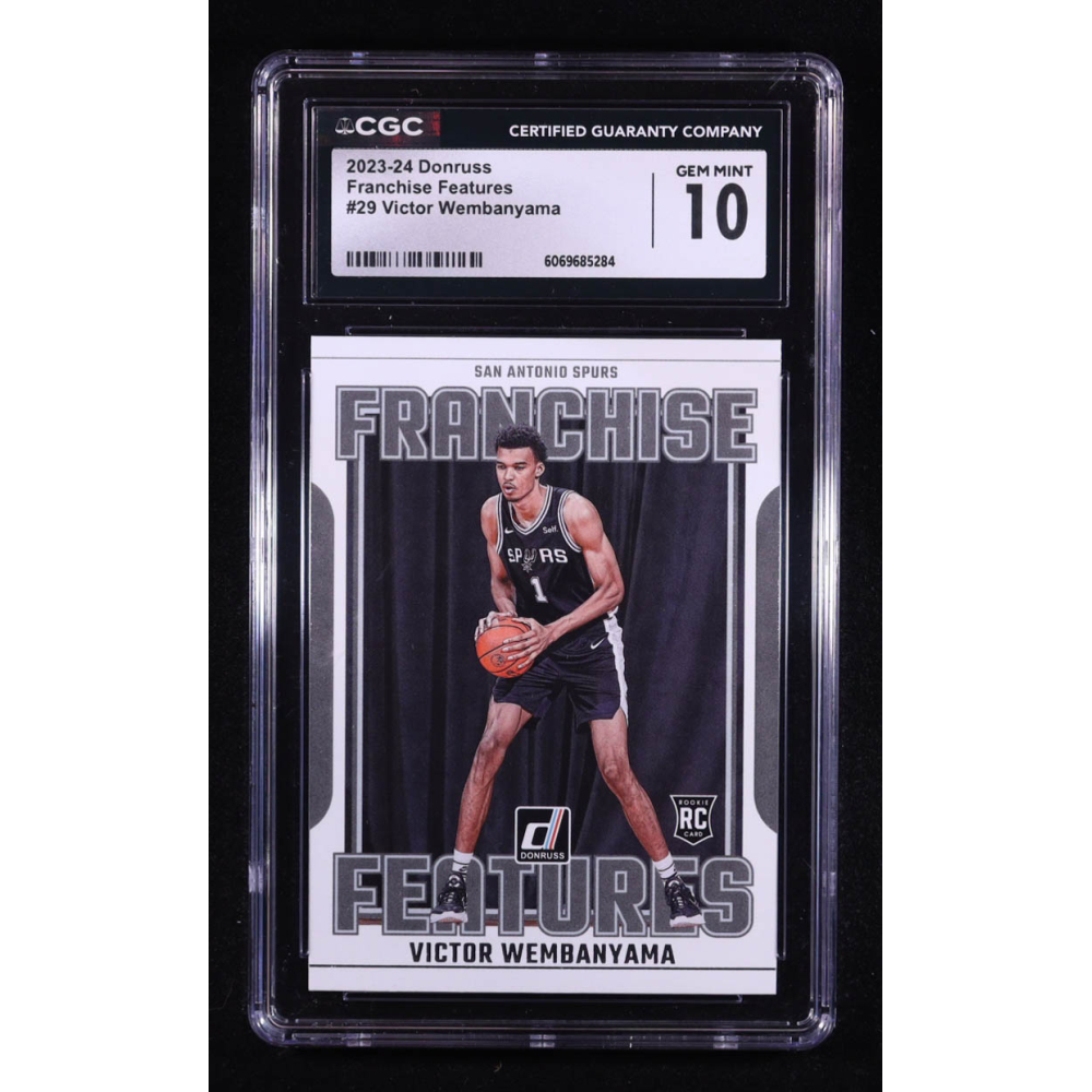 Victor Wembanyama 2023-24 Donruss Franchise Features #29 RC (CGC 10) at PristineAuction.com