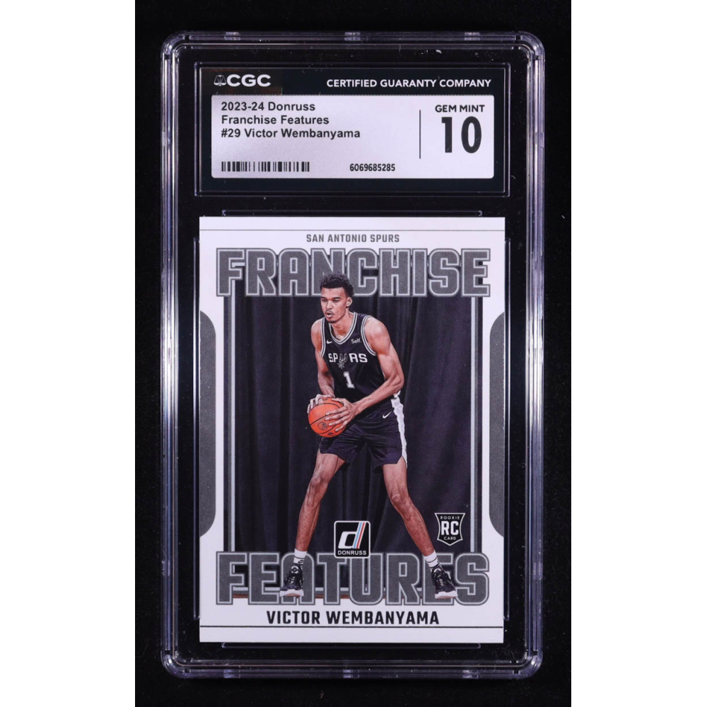 Victor Wembanyama 2023-24 Donruss Franchise Features #29 RC (CGC 10) at PristineAuction.com