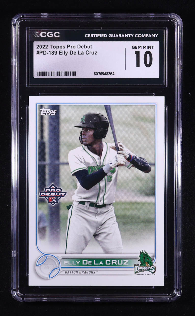 Elly De La Cruz 2022 Topps Pro Debut #PD189 RC (CGC 10) at PristineAuction.com Elly De La Cruz 2022 Topps Pro Debut #PD189 RC (CGC 10) at PristineAuction.com
