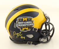 Rod Moore Signed Michigan Wolverines 2023 National Champions Speed Mini Helmet (Beckett) at PristineAuction.com