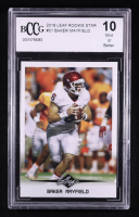 Baker Mayfield 2018 Leaf Rookie Star #01 RC (BCCG 10) at PristineAuction.com