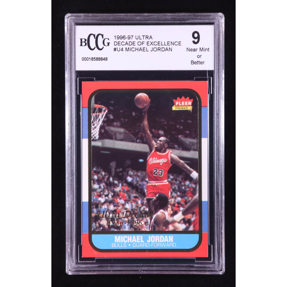 Michael Jordan 1996-97 Ultra Decade of Excellence #U4 (BCCG 9) at PristineAuction.com
