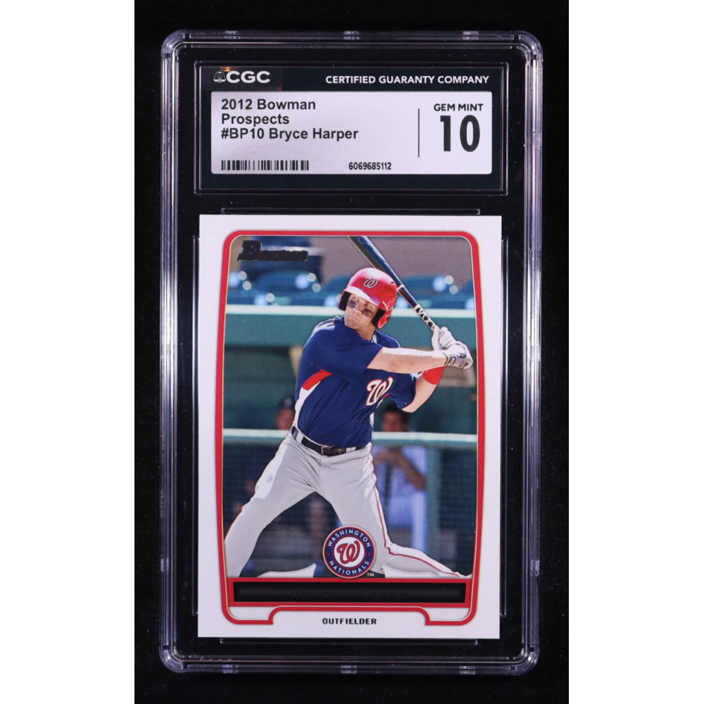 Bryce Harper 2012 Bowman Prospects #BP10 RC (CGC 10) at PristineAuction.com Bryce Harper 2012 Bowman Prospects #BP10 RC (CGC 10) at PristineAuction.com