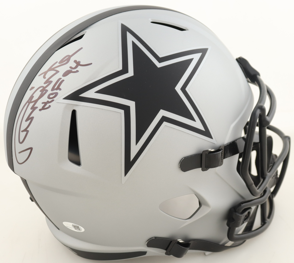 Randy White Signed Cowboys Full-Size Rave Alternate Speed Helmet Inscribed "HOF 94" (JSA) at PristineAuction.com Randy White Signed Cowboys Full-Size Rave Alternate Speed Helmet Inscribed "HOF 94" (JSA) at PristineAuction.com