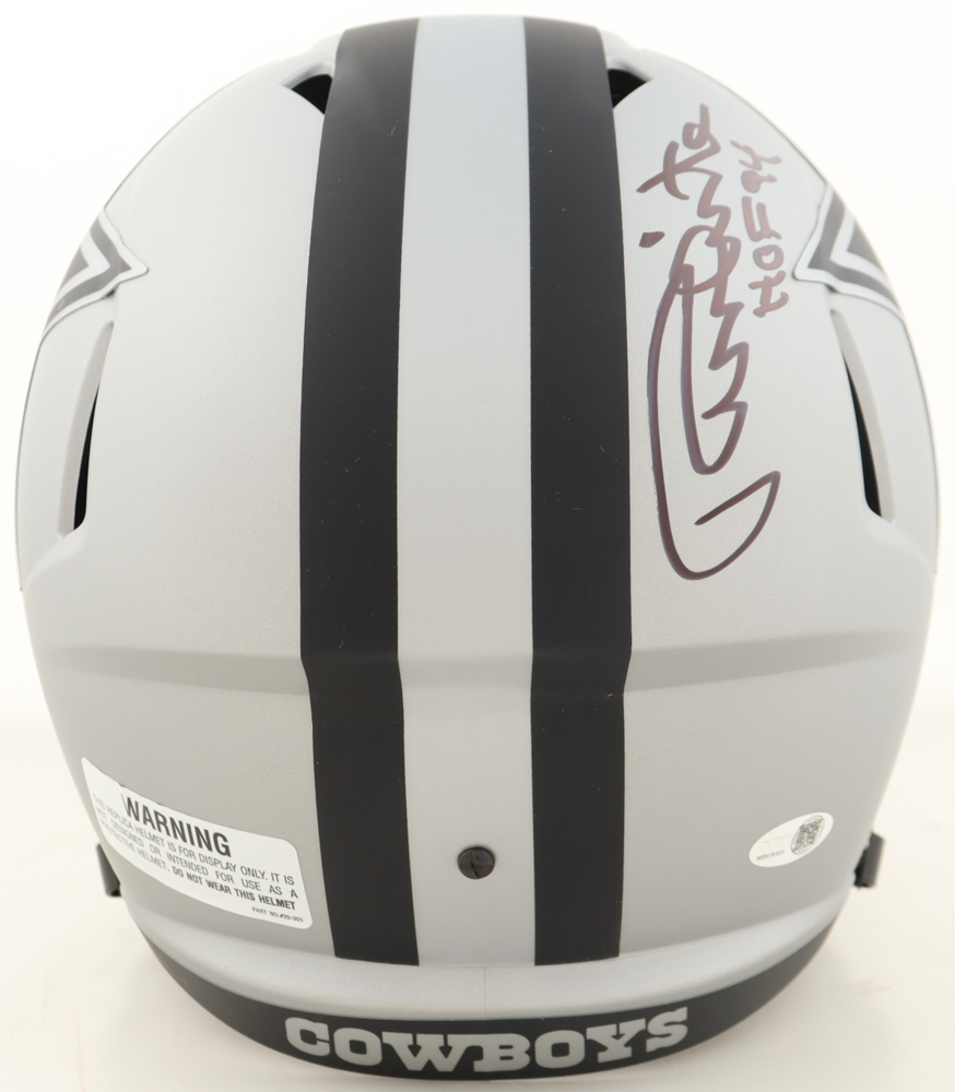 Randy White Signed Cowboys Full-Size Rave Alternate Speed Helmet Inscribed "HOF 94" (JSA) at PristineAuction.com Randy White Signed Cowboys Full-Size Rave Alternate Speed Helmet Inscribed "HOF 94" (JSA) at PristineAuction.com