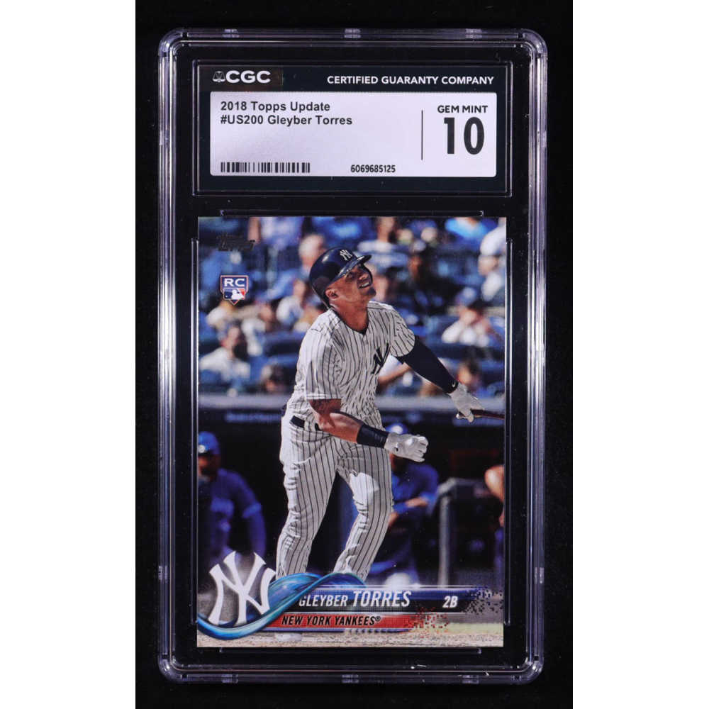 Gleyber Torres 2018 Topps Update #US200 RC (CGC 10) at PristineAuction.com Gleyber Torres 2018 Topps Update #US200 RC (CGC 10) at PristineAuction.com