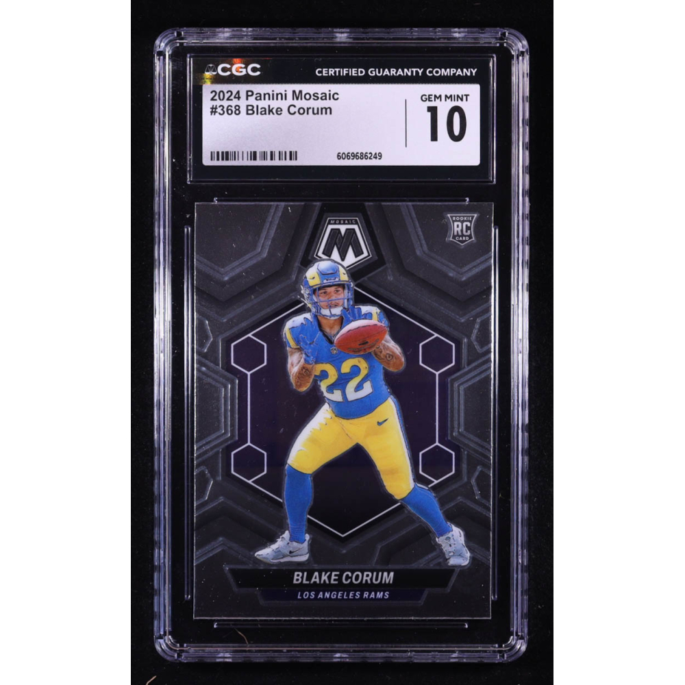 Blake Corum 2024 Panini Mosaic #368 RC (CGC 10) at PristineAuction.com