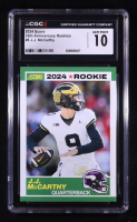J.J. McCarthy 2024 Score 35th Anniversary Rookie #8 RC (CGC 10) at PristineAuction.com