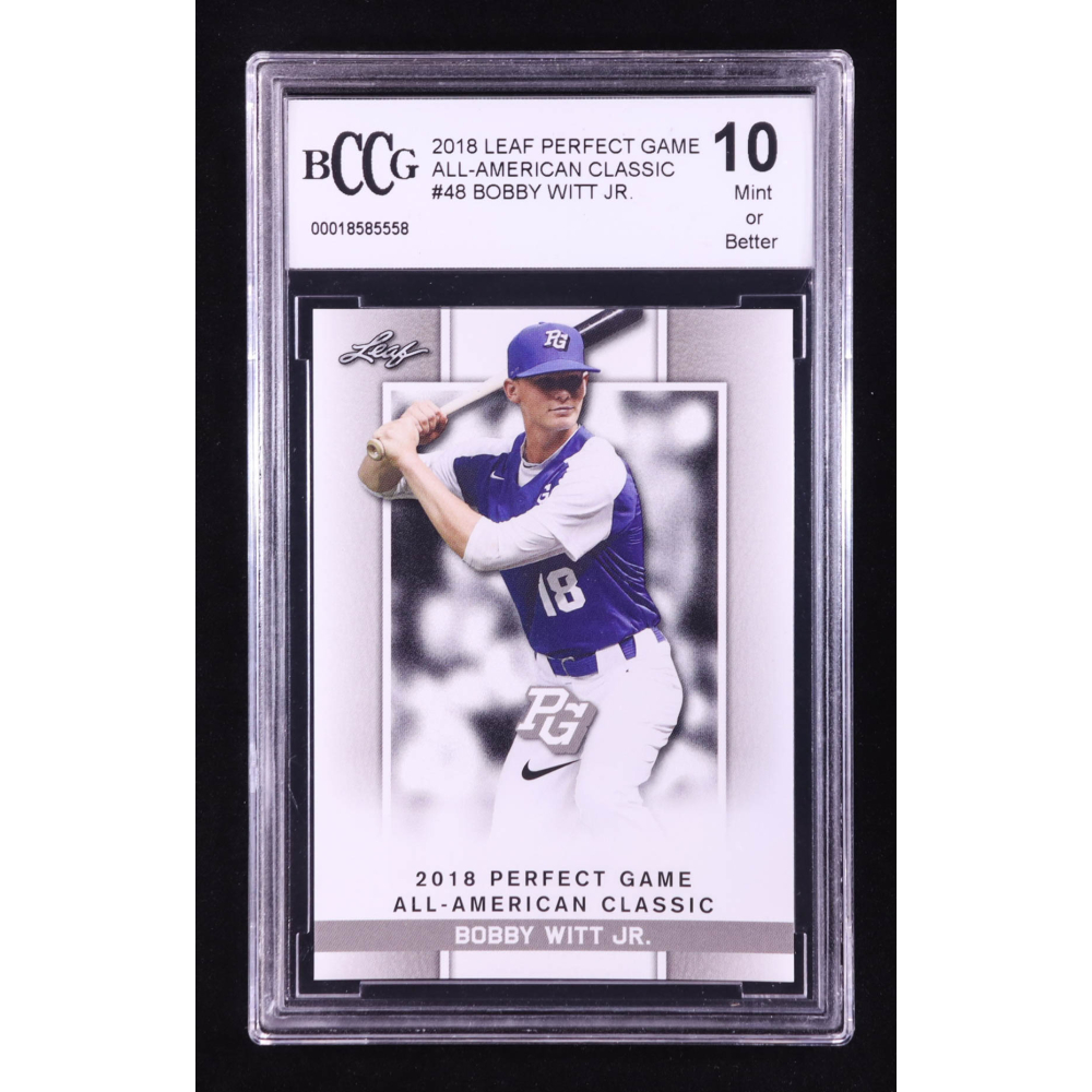 Bobby Witt Jr. 2018 Leaf Perfect Game All-American Classic #48 RC (BCCG 10) at PristineAuction.com