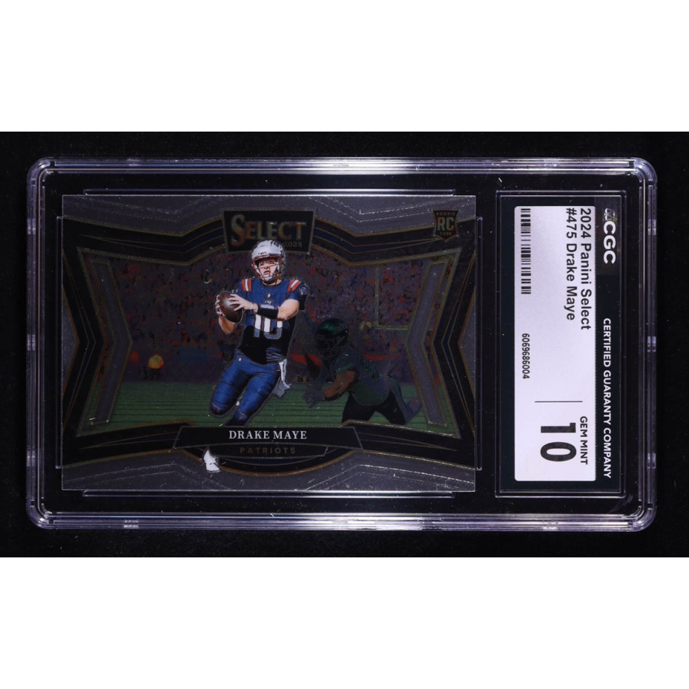 Drake Maye 2024 Select #475 RC (CGC 10) at PristineAuction.com