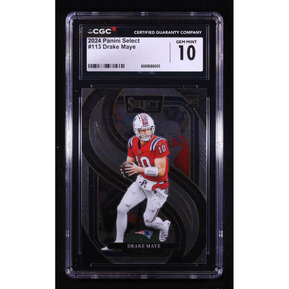 Drake Maye 2024 Select #113 RC (CGC 10) at PristineAuction.com