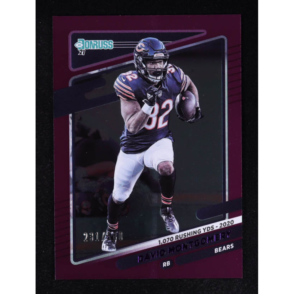 David Montgomery 2021 Donruss Season Stat Line #205 #231/500 at PristineAuction.com