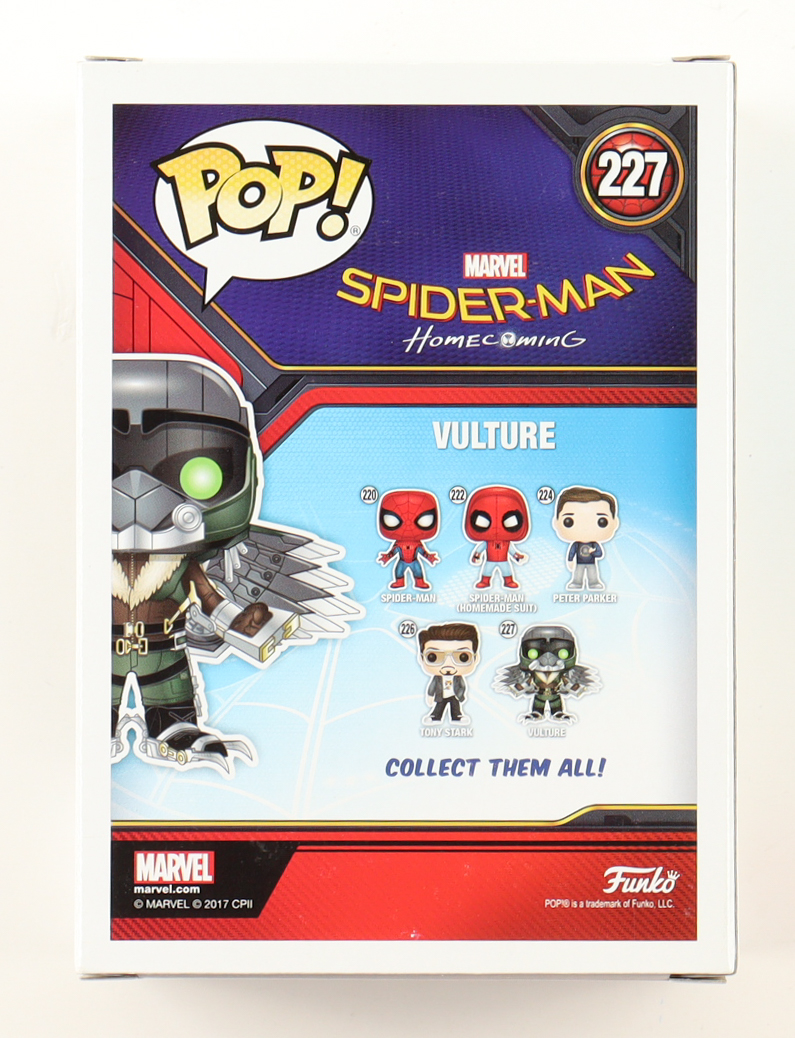 Michael Keaton Signed "Spider-Man: Homecoming" #227 Vulture Bobble-Head Funko Pop! Vinyl Figure (Celebrity Authentics) at PristineAuction.com Michael Keaton Signed "Spider-Man: Homecoming" #227 Vulture Bobble-Head Funko Pop! Vinyl Figure (Celebrity Authentics) at PristineAuction.com
