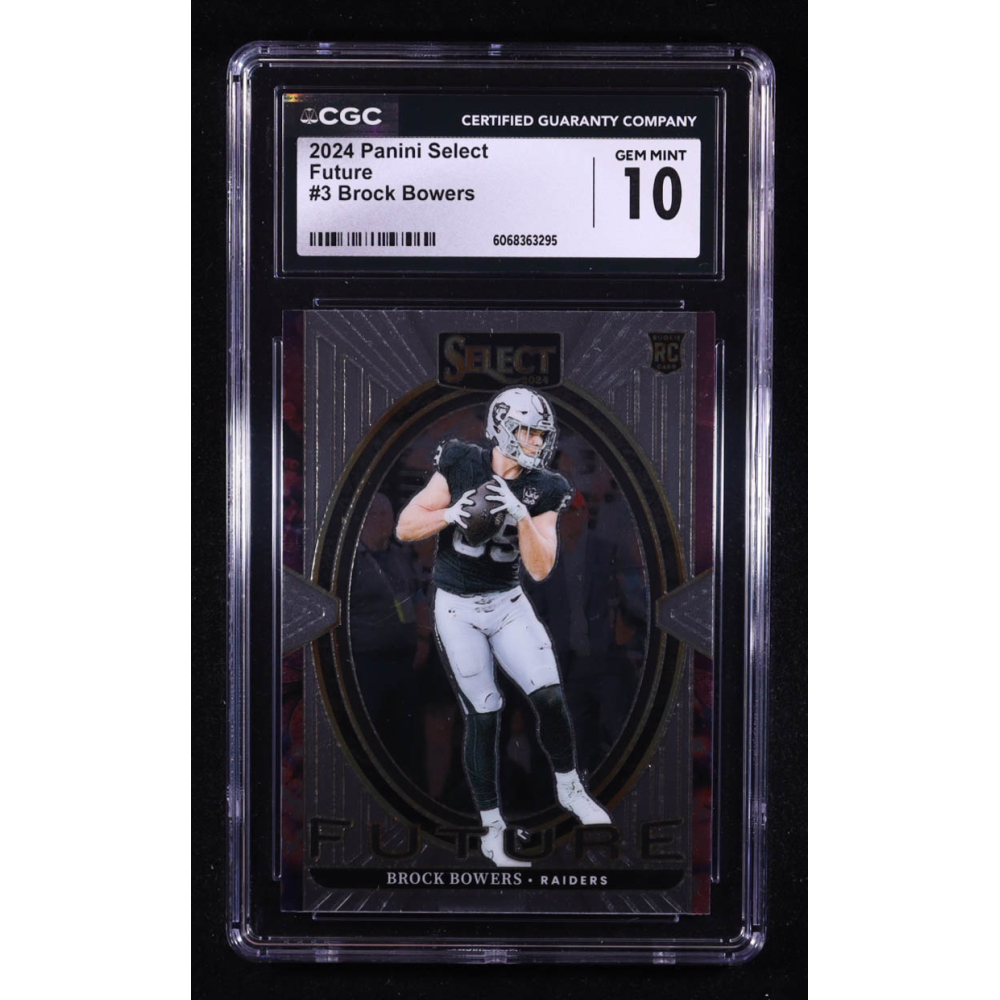 Brock Bowers 2024 Select Select Future #3 RC (CGC 10) at PristineAuction.com