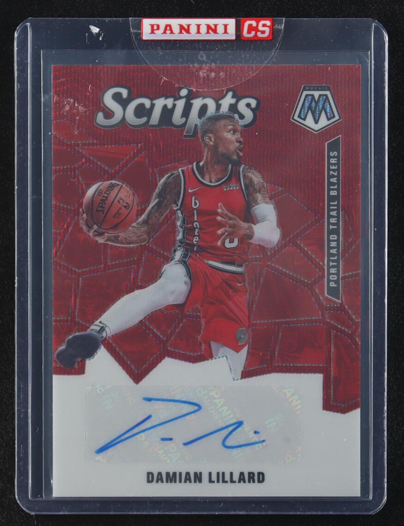 Damian Lillard 2019-20 Panini Mosaic Scripts Red Wave #40 at PristineAuction.com Damian Lillard 2019-20 Panini Mosaic Scripts Red Wave #40 at PristineAuction.com