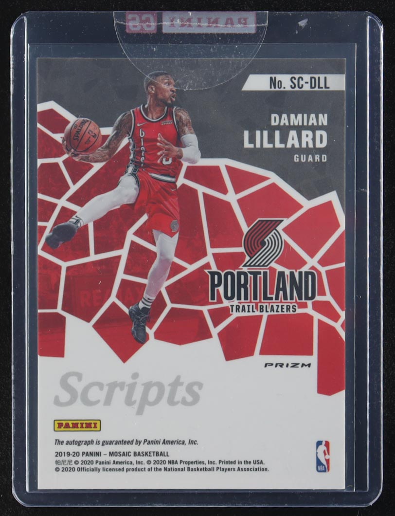 Damian Lillard 2019-20 Panini Mosaic Scripts Red Wave #40 at PristineAuction.com Damian Lillard 2019-20 Panini Mosaic Scripts Red Wave #40 at PristineAuction.com