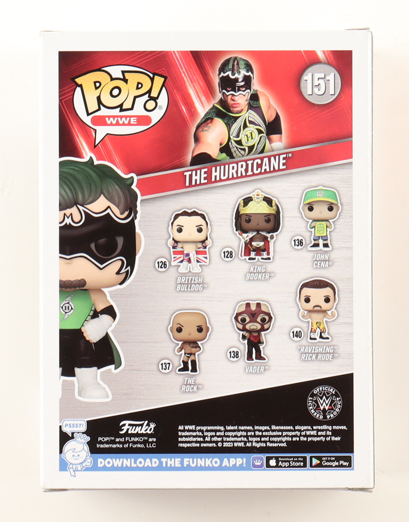 The Hurricane Signed WWE #151 Funko Pop! Vinyl Figure (AutographCOA) at PristineAuction.com The Hurricane Signed WWE #151 Funko Pop! Vinyl Figure (AutographCOA) at PristineAuction.com