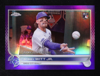 Bobby Witt Jr. 2022 Topps Chrome Update Purple Refractors #USC176 RC at PristineAuction.com