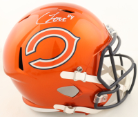 Colston Loveland Signed Bears Full-Size Flash Alternate Speed Helmet (Beckett) at PristineAuction.com