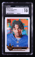 Malik Nabers 2024 Donruss Rookie Gridiron Kings #11 RC (CGC 10) at PristineAuction.com