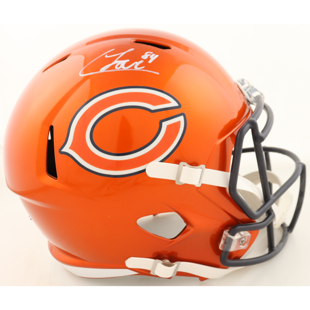 Colston Loveland Signed Bears Full-Size Flash Alternate Speed Helmet (Beckett) at PristineAuction.com