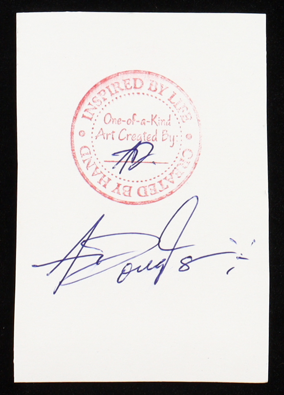 Victor Wembanyama | Anthony Douglas 1/1 Original Art Card at PristineAuction.com Victor Wembanyama | Anthony Douglas 1/1 Original Art Card at PristineAuction.com