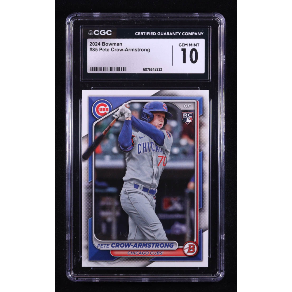 Pete Crow-Armstrong 2024 Bowman #85 RC (CGC 10) at PristineAuction.com